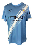 Sergio Aguero Signed Manchester City Puma Soccer Jersey 2 BAS