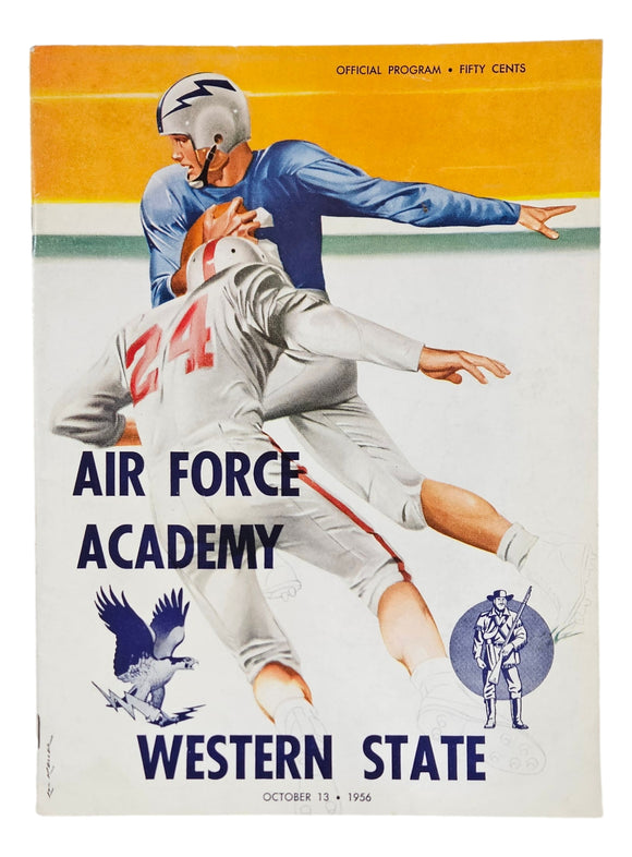 Air Force vs Western State October 13 1956 Official Game Program