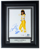 Aisha Campbell Yellow Ranger Signed Framed 8x10 Power Rangers Photo BAS BD60638