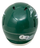 AJ Brown Signed Philadelphia Eagles Kelly Green Mini Speed Helmet BAS