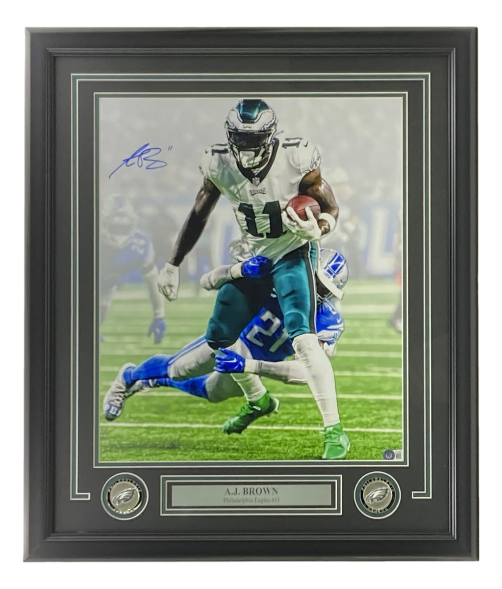 AJ Brown Signed Framed 16x20 Philadelphia Eagles Photo BAS ITP - Sports ...
