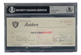 Al Davis Signed Oakland Raiders Personal Bank Check #13371 Auto 10 BAS