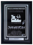The Sports Integrity Al Pacino Signed Framed 11x17 The Godfather Photo (PSA/DNA) features an autographed image, film credits, and a plaque with “Al Pacino ‘Michael Corleone,’” celebrating the film’s Best Picture Academy Award.