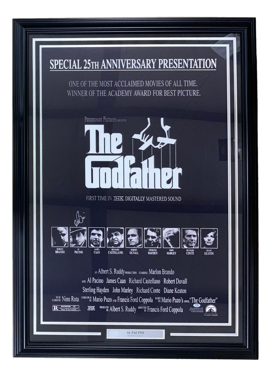 Al Pacino Signed Framed 27x40 The Godfather Movie Poster PSA/DNA ...