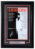 Al Pacino Signed Framed 11x17 Scarface Photo PSA/DNA