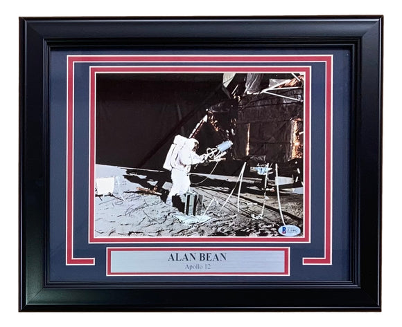 Astronaut Alan Bean Signed Framed 8x10 Apolo 12 Photo BAS