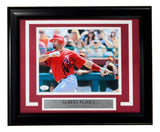 Albert Pujols Signed Framed 8x10 Los Angeles Angels Photo JSA