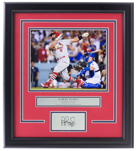 Albert Pujols Framed 8x10 St. Louis Cardinals Photo w/ Laser Engraved Signature Sports Integrity