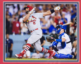 Albert Pujols Framed 8x10 St. Louis Cardinals Photo w/ Laser Engraved Signature Sports Integrity