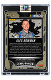 Alex Bowman Signed 2021 Panini Prizm Crusade #14 Trading Card PA Encapsulated