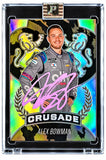 Alex Bowman Signed 2021 Panini Prizm Crusade #14 Trading Card PA Encapsulated