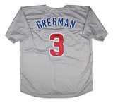 Alex Bregman Chicago Signed Gray Baseball Jersey BAS