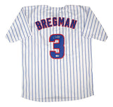 Alex Bregman Chicago Signed White Baseball Jersey BAS
