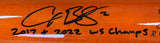 Alex Bregman Astros Signed Marucci Player Model Bat 2017 2022 WS Champs BAS