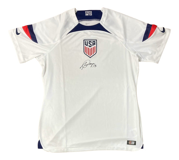 Alex Morgan Signed White Nike USA Women's Soccer Jersey BAS ITP Sports Integrity