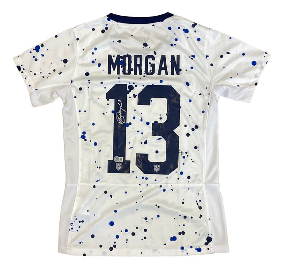 Alex Morgan Signed 2023 Nike USA Women's Alternate Home Soccer Jersey BAS