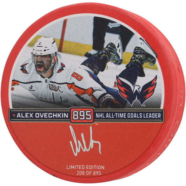 Alexander Ovechkin Signed Washington Capitals Red Goal 895 Logo