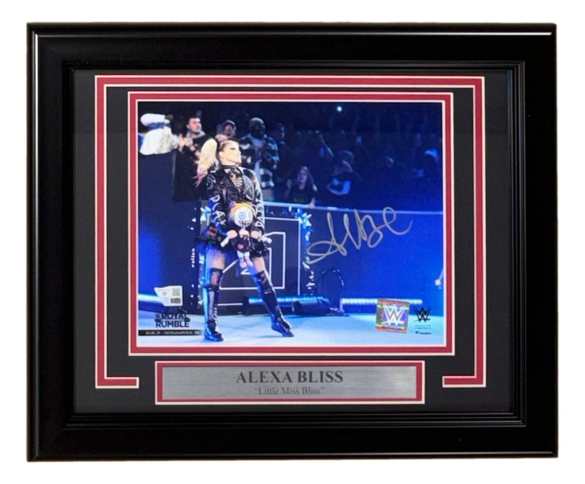 Return Photo Alexa Bliss Signed Framed 8x10 WWE Royal Rumble Return Photo Fanatics ...