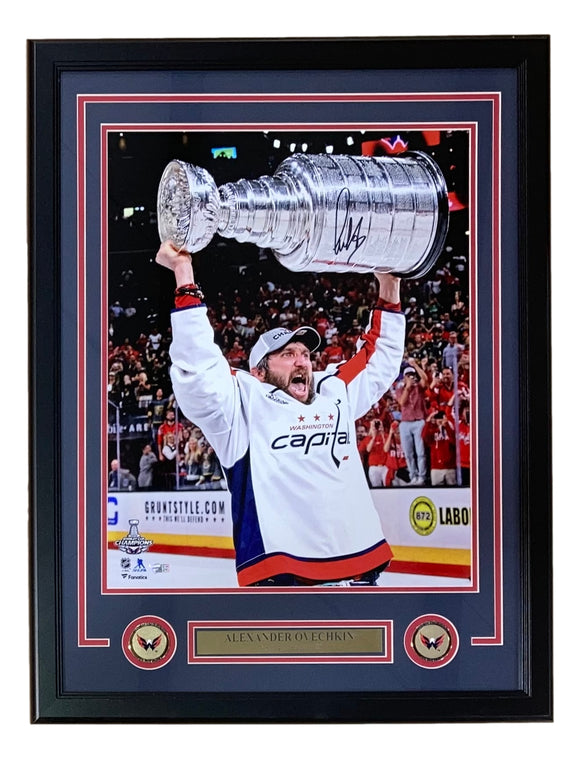 Alexander Ovechkin Signed Framed 16x20 Capitals Stanley Cup Photo Fanatics Sports Integrity