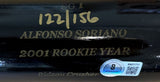 Alfonso Soriano Yankees Signed Limited Edition Sam Bat Player Model Bat BAS