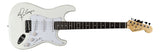 Alice Cooper Signed 39" White Electric Guitar BAS