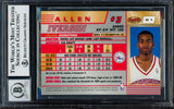 Allen Iverson Signed 1996/97 Bowman Best #R1 76ers Rookie Card BAS Auto 10