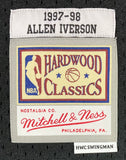 Allen Iverson Signed Philadelphia 76ers 1997-98 M&N HWC Swingman Jersey JSA ITP Sports Integrity