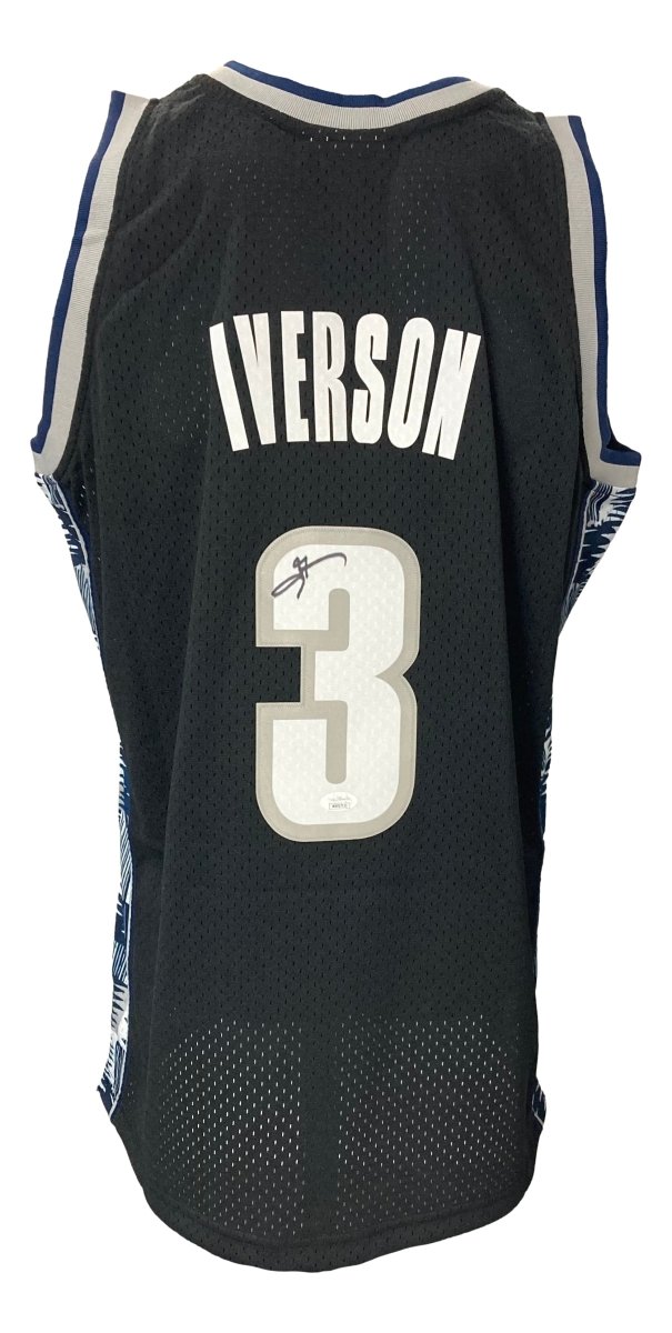 Allen Iverson Signed Georgetown Hoyas 1995-96 M&N College Vault Jersey ...