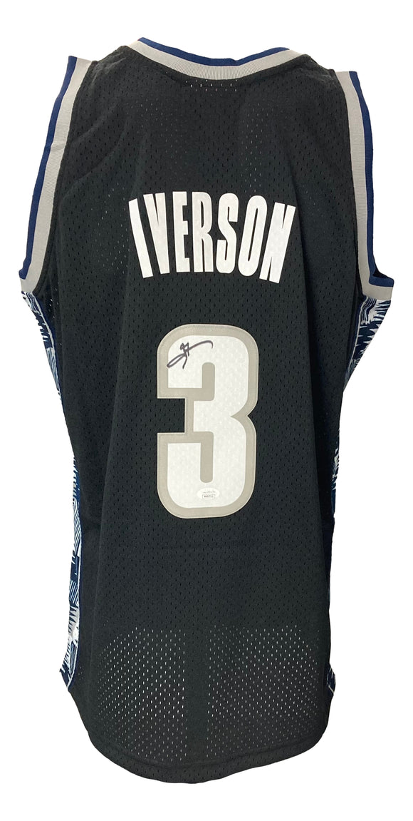 Allen Iverson Signed Georgetown Hoyas 1995-96 M&N College Vault Jersey JSA ITP Sports Integrity