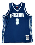 Allen Iverson Signed Georgetown Hoyas 95/96 Navy M&N College Vault Jersey JSA QR