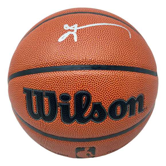 Allen Iverson 76ers Signed Wilson NBA I/O Replica Basketball JSA ITP Sports Integrity