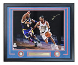 Allen Iverson Signed Framed 16x20 Philadelphia 76ers vs Kobe Photo JSA Hologram - Sports Integrity
