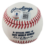 Jose Altuve Houston Astros Signed 2022 World Series Baseball 2022 WS Champs BAS