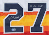 Jose Altuve Houston Signed T/B White Baseball Jersey 17 AL MVP GTSM
