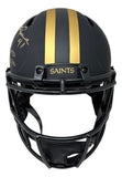 Alvin Kamara Signed Saints FS Eclipse Authentic Speed Helmet 6 TDs 12/25/20 BAS