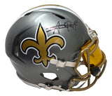 Alvin Kamara Signed Saints FS Flash Authentic Speed Helmet w/ Visor BAS