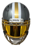 Alvin Kamara Signed Saints FS Flash Authentic Speed Helmet w/ Visor BAS