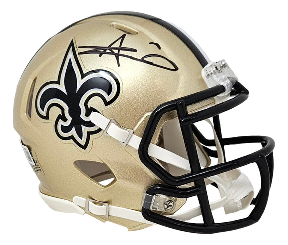 Alvin Kamara Signed New Orleans Saints Mini Speed Helmet BAS ITP