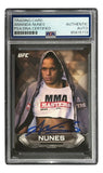 Amanda Nunes Signed 2014 Topps #93 UFC Trading Card PSA