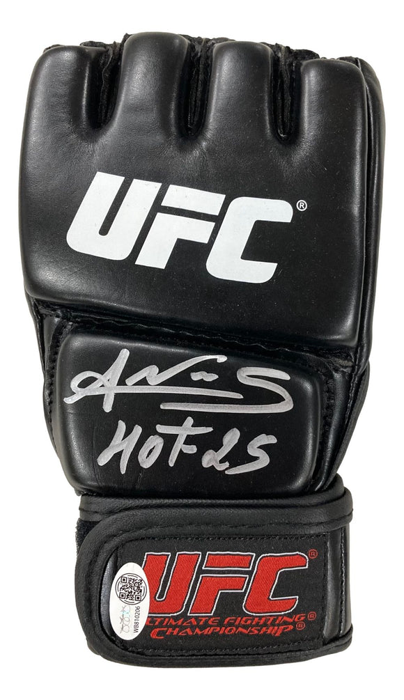 Amanda Nunes Signed UFC Fight Glove HOF 25 Inscribed JSA QR Hologram