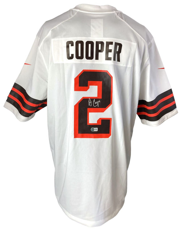 Amari Cooper Signed Cleveland Browns White Nike Game Jersey BAS ITP