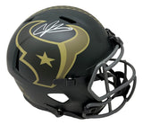 Andre Johnson Signed Houston Texans FS Salute To Service Rep Speed Helmet BAS