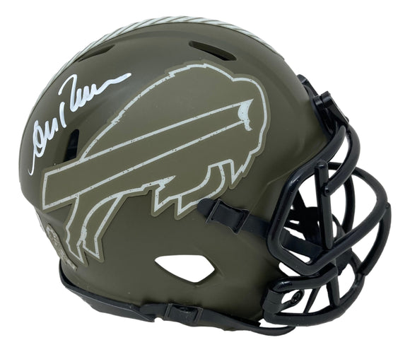 Andre Reed Signed Buffalo Bills Salute To Service Mini Speed Helmet BAS ITP Sports Integrity