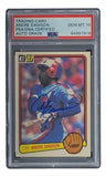 Andre Dawson Signed Expos 1983 Donruss #518 Trading Card PSA/DNA Gem MT 10 Sports Integrity