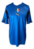 Andrea Pirlo Signed Italy Puma Blue Soccer Jersey BAS