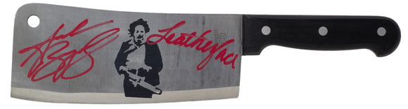 Andrew Bryniarski Signed The Texas Chainsaw Massacre Meat Cleaver Inscribed JSA Sports Integrity