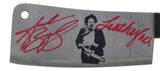 Andrew Bryniarski Signed The Texas Chainsaw Massacre Meat Cleaver Inscribed JSA Sports Integrity