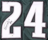 Andrew Mukuba Philadelphia Signed Green Pro Cut Football Jersey JSA QR Hologram