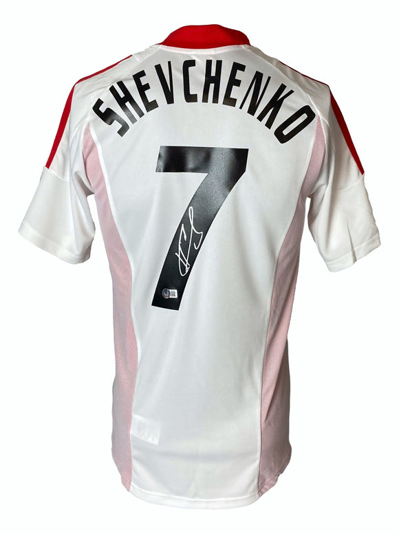 Andriy Shevchenko Signed AC Milan Adidas 2003 UEFA Champions League Jersey BAS Sports Integrity