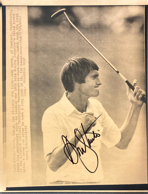 Andy North Signed 8x10 PGA Golf Photo BAS Sports Integrity
